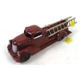 Fire Truck, Hubley Kiddie Toy, metal, w/2