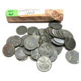 Lot, 1943 steel cents, 50 pcs.