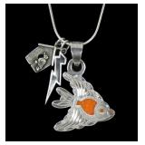 Sterling silver 21.5' serpentine chain with