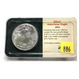 2002 .999 American Silver Eagle