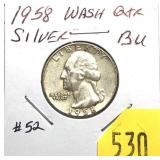 1958 Washington quarter, Unc.
