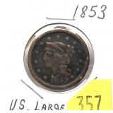 1853 U.S. Large cent