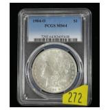 1904-O Morgan dollar PCGS slab certified MS-64