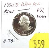 1990-S Proof quarter