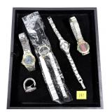 Lot, ladies watches: Seiko N82, Diesel, Gucci