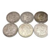 x6- Morgan dollars -x6 dollars -Sold by the