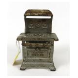 Royal Cast Iron Toy Gas Stove, 4 1/4' high
