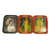 Lot, 3 Coca Cola Trays, all have Pitting,
