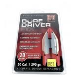 Package of Hornady .50 Cal. 290-grain muzzle