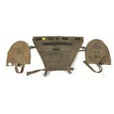 Lot: WWI Haversack pack tail and WWI trench