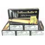 x6- Boxes of .22 Hornet- .45 Gr. S.P.