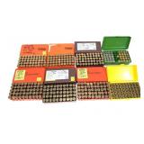 Lot, assorted reloaded cartridges in plastic cases