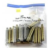 Bag of .300 Ultra Mag brass, 20 pcs.