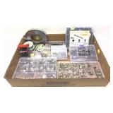 Lot: assorted parts, screws, gears, and assorted