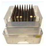 Lot, 4 plastic cartridge cases of 7mm