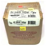 Box of .40 S&W - 165 Gr. Hollow Base Flat Point