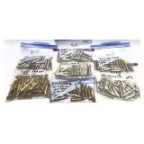 Lot, 7 bags assorted .243 WIN. brass, over 150