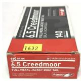 Box of 6.5 Creedmoor - 140 Gr. Aguila FMJ