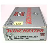 Box of 6.5x55 Swedish - 140 Gr. S.P.  Winchester