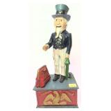 Uncle Sam Mechanical C/I Coin Bank