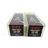 Lot- 200 Rds. of CCI .22LR Mini Mag Cartridges