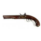 London .65 Cal. Flintlock Pistol, 9' Round