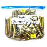 Bag 8mm Mauser cartridges, 70 Rds.