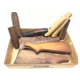 Lot: assorted butt stocks and forearms,  9 pcs.