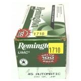 Box of .45 Auto - 230 Gr. JHP Remington Cartridges