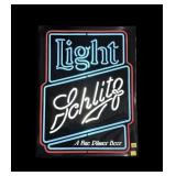 Schlitz light up beer sign, 20.5' x 15.5'