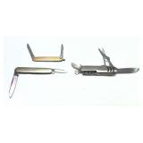 Lot, 3 folding knives