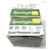 Lot, Remington shells includes: 11 Rds. 20 Ga.