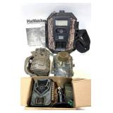 Lot: Trail cams include: Stealth Cam, Moultrie,