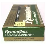 Box of .260 Remington - 120 Gr. Accutip Boat Tail
