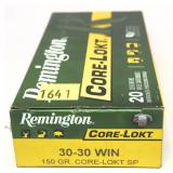 Box of .30-30 Win. - 150 Gr. Core-Lokt S.P.