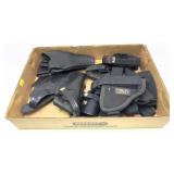 Lot: assorted holsters, includes 5 leather