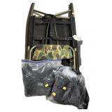 Lot: frame backpack pack and 2 tree stand