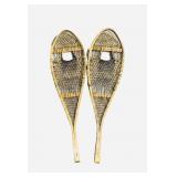 Vintage Faber wooden snowshoes, 11x42