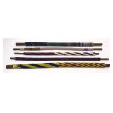 Lot: handmade beaded Wooden dandiya sticks- 5 pcs.