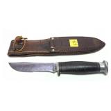 Case hunting knife with Case leather sheath