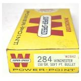Box of .284 Win. - 150 Gr. S.P. Winchester