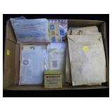 Lot, glassines used U.S., bags used Europe, Box