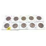 X 10 -Kennedy half dollars, Uncirculated, mixed