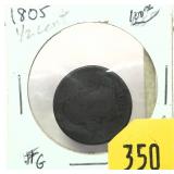 1805 U.S. Half cent