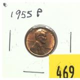 1955 Lincoln cent