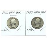 x2- Washington quarters, -x2 quarters, Sold by the