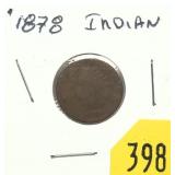 1878 Indian Head cent