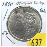 1890 Morgan dollar, Unc