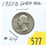 1937-D Washington quarter