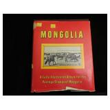 Mongolia Stamp Album by Minkus, stamps begin
